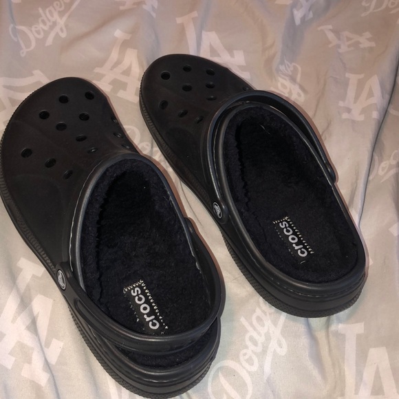 CROCS | Shoes | Mens Black Fuzzy Crocs 